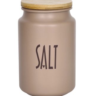 Barattolo Metallo/Bambù Salt/Coffee/Sugar Brandani