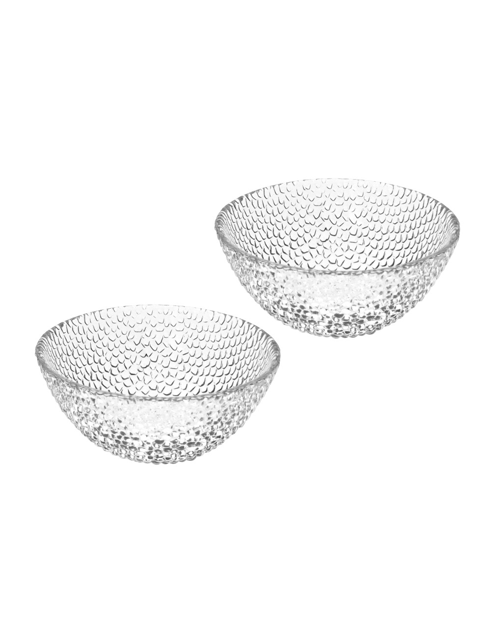 Set.2 Ciotole Drop Vetro Trasp. Brandani