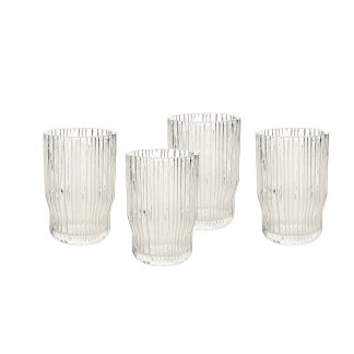 Set.4 Bicchieri PLISSE Trasp. Brandani